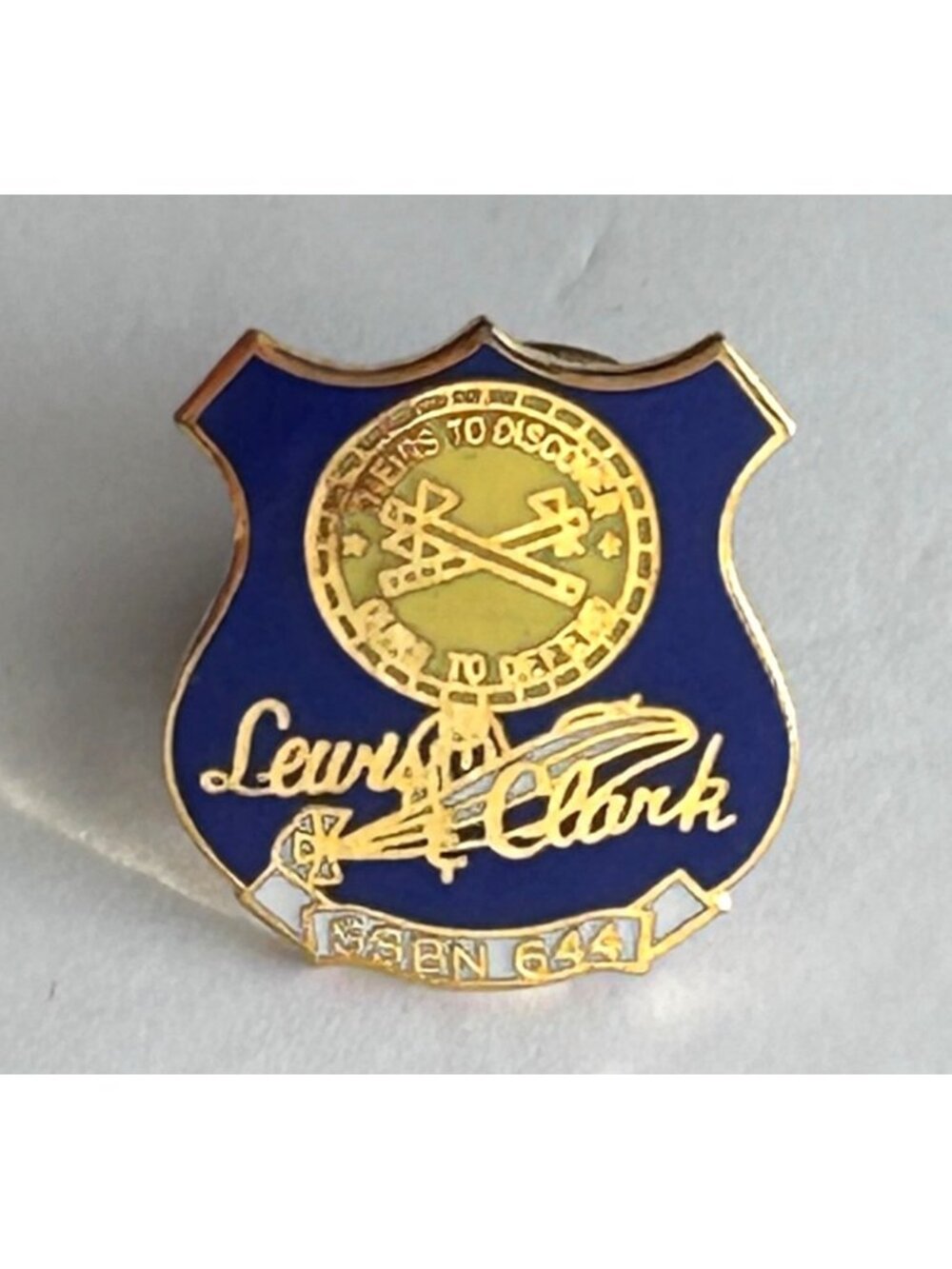 Vintage Lewis & Clark Shield Lapel Pin